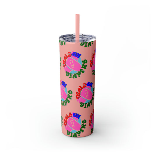 Deals On Diapers Skinny Tumbler with Straw, 20oz