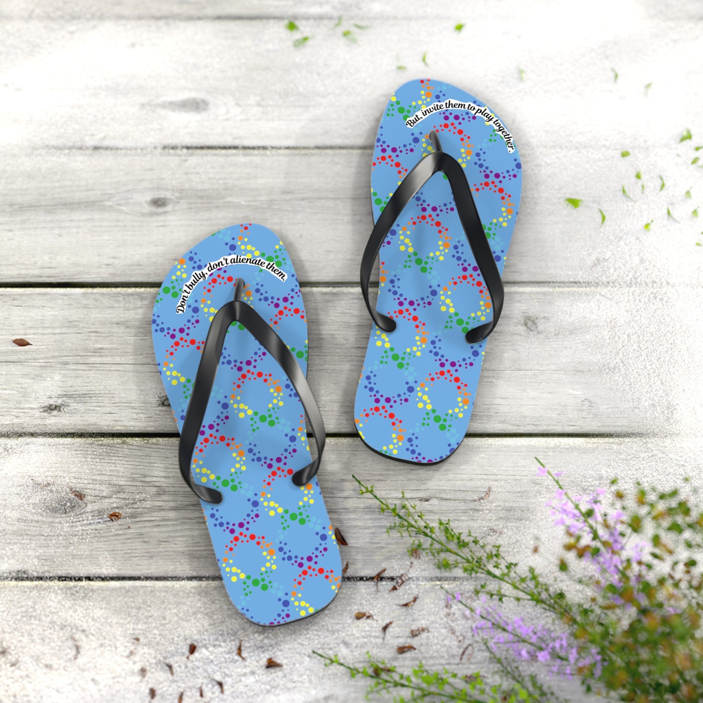 Autism Awareness Flip Flops