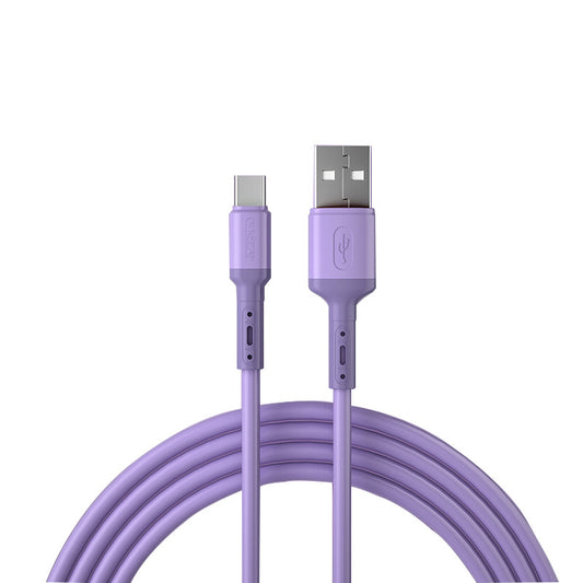 Liquid silicone flash charging data cable