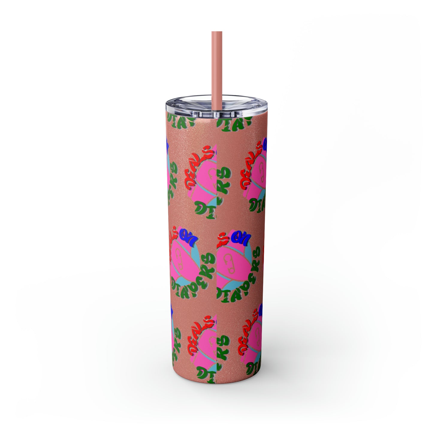 Deals On Diapers Skinny Tumbler with Straw, 20oz