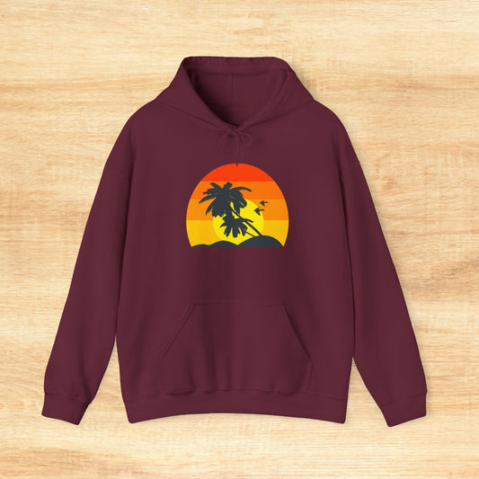Palm Sunset Hooded Sweatshirt