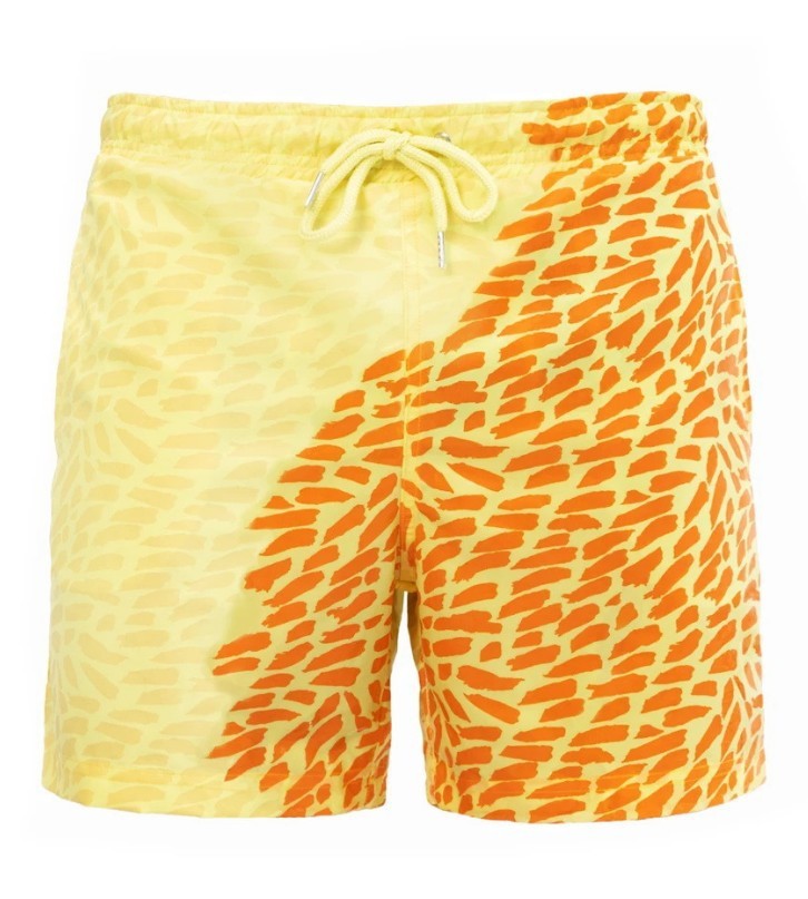 Discoloration In Water Beach Sports Fitness Shorts Quick-Drying Swimming Trunks Temperature Change