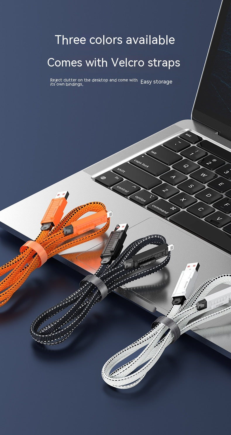 Armor Series 65W Fast Charge Data Cable Two Drag Two