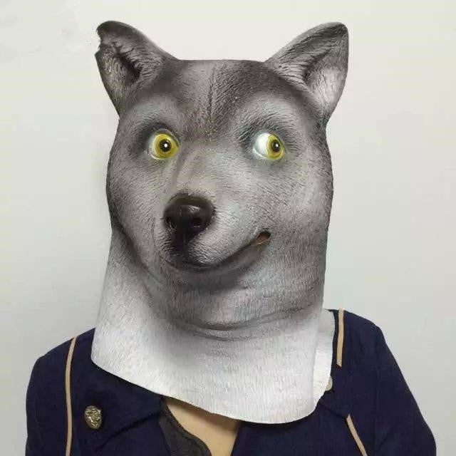 Dog Head Mask Akita Inu Single Mask