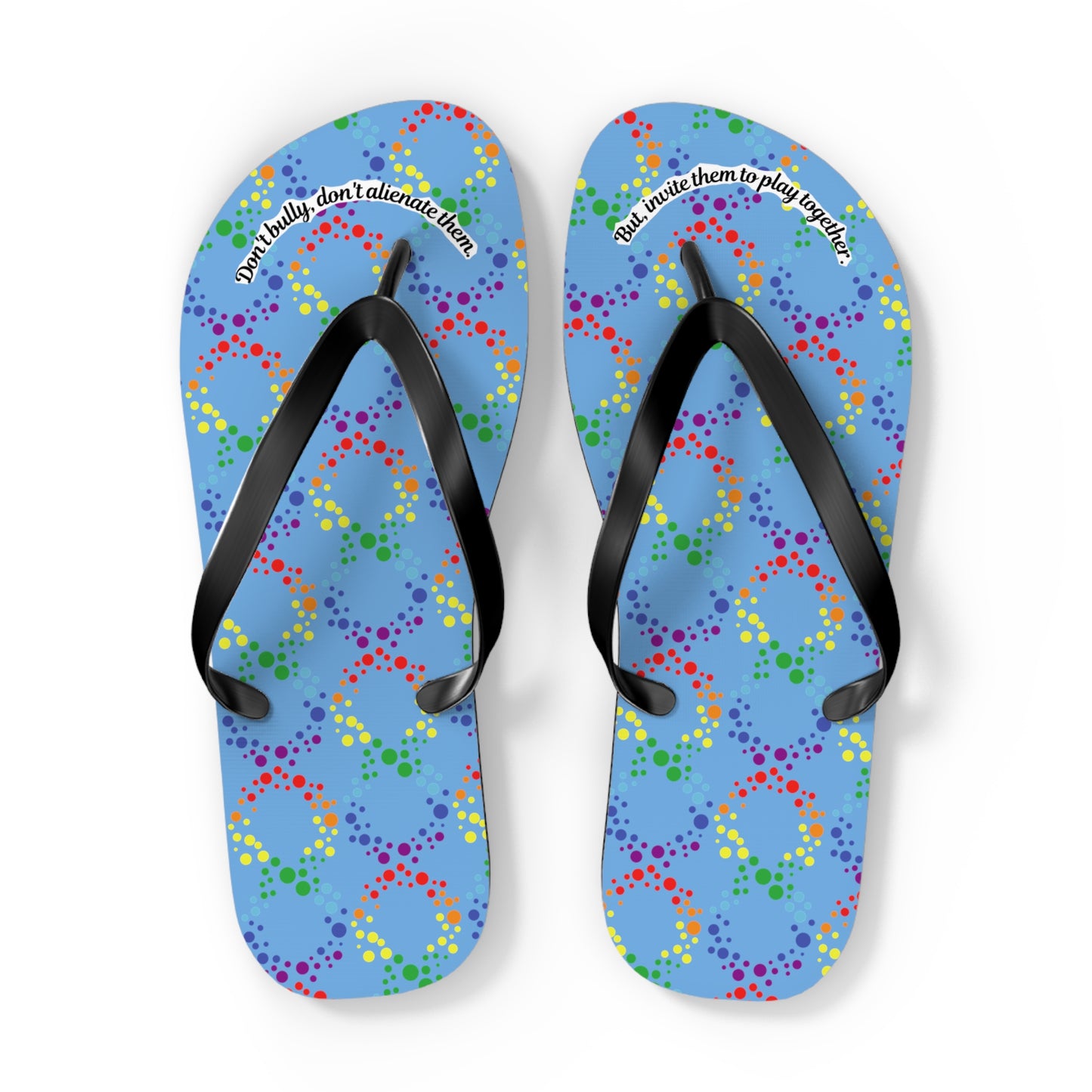 Autism Awareness Flip Flops