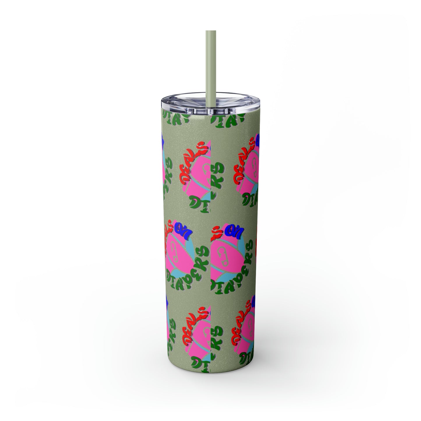Deals On Diapers Skinny Tumbler with Straw, 20oz