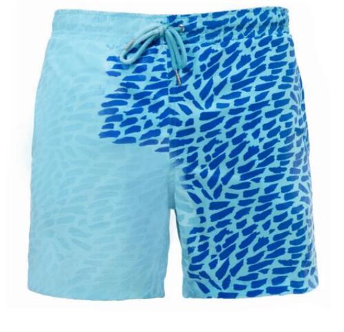 Discoloration In Water Beach Sports Fitness Shorts Quick-Drying Swimming Trunks Temperature Change