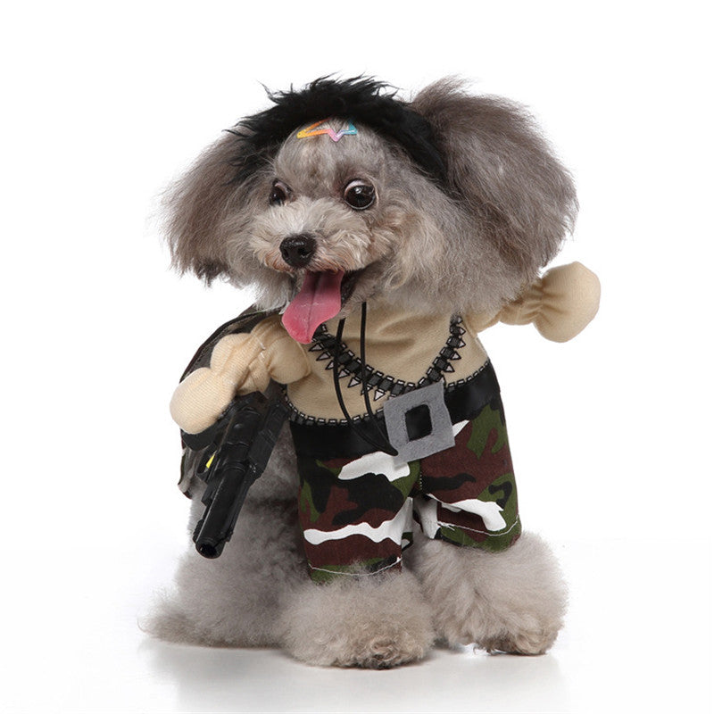 Cosplay Pet Supplies Stand Up Funny Dog Clothes Upright