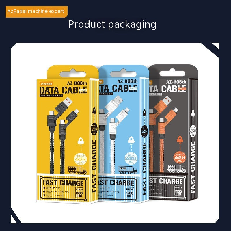 Armor Series 65W Fast Charge Data Cable Two Drag Two