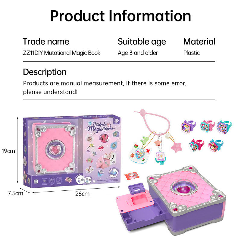 71 PCS DIY Jewel Rings Stickers Magical Kits For Little Girls, Handmade DIY Crafting Rings Bracelet Pendent Keychain, DIY Crafts For Kids, Birthday Gifts Toys For Age 3 4 5 6 Year Old