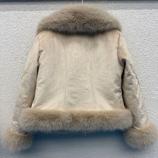 Casual Loose Western Style Fur Coat