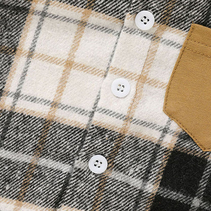 Toddler Baby Boy Clothes Plaid Long Sleeve Hoodie Sweatshirt & Pants 2pcs Boys Outfit Set