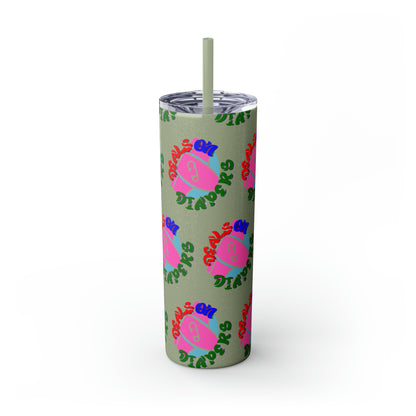 Deals On Diapers Skinny Tumbler with Straw, 20oz