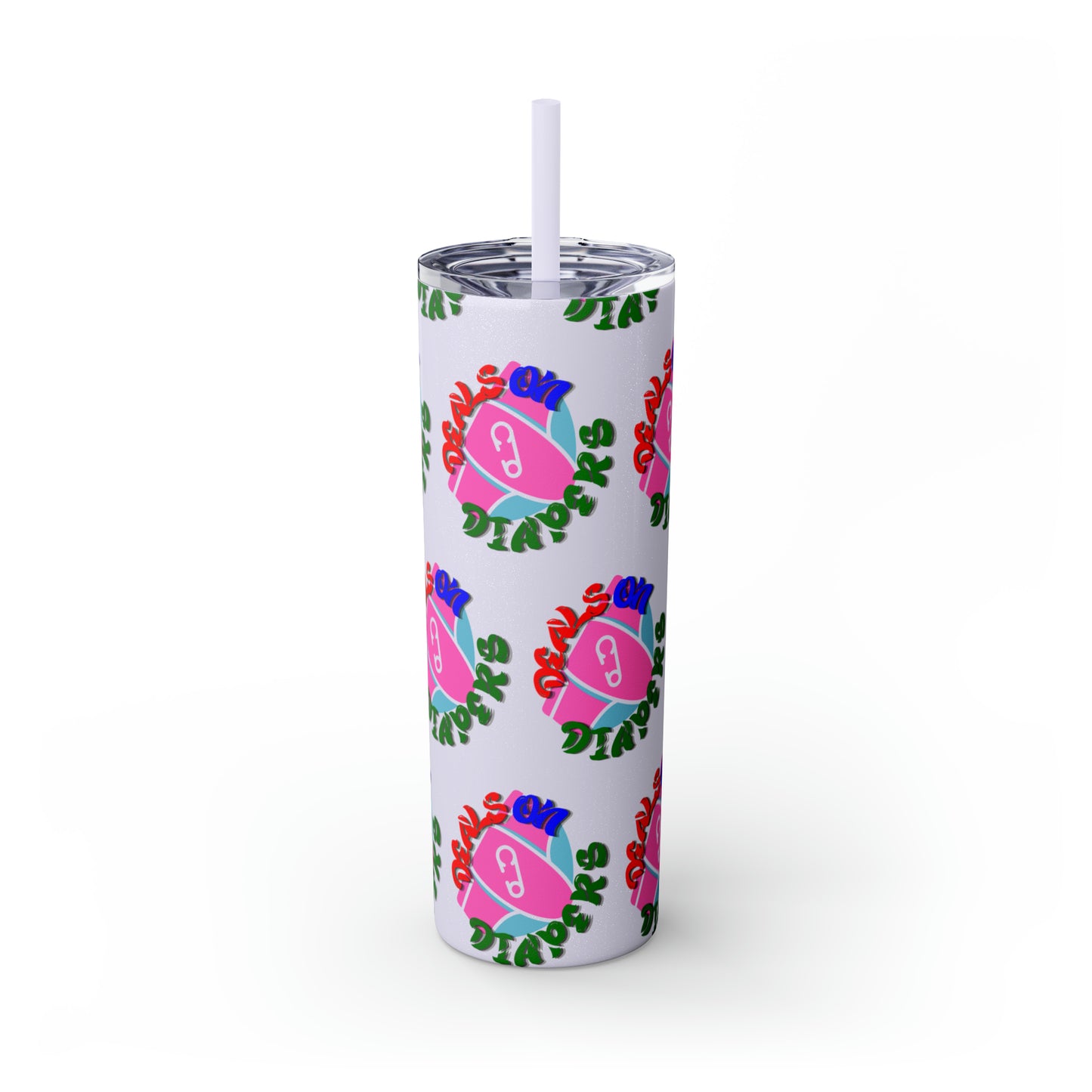 Deals On Diapers Skinny Tumbler with Straw, 20oz