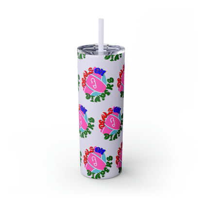 Deals On Diapers Skinny Tumbler with Straw, 20oz