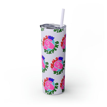 Deals On Diapers Skinny Tumbler with Straw, 20oz