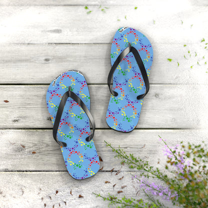 Autism Awareness Flip Flops