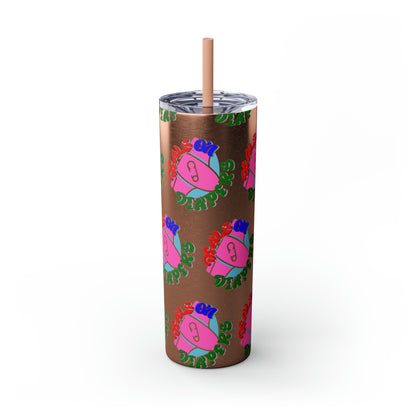 Deals On Diapers Skinny Tumbler with Straw, 20oz