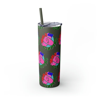 Deals On Diapers Skinny Tumbler with Straw, 20oz