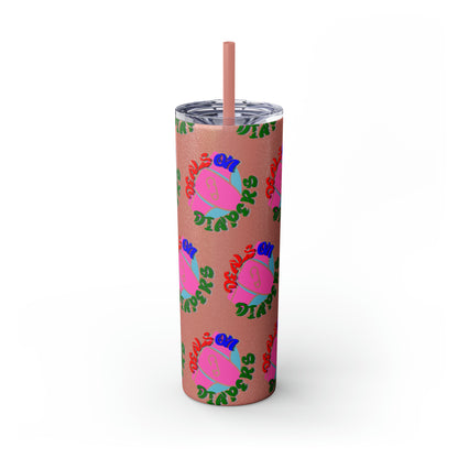Deals On Diapers Skinny Tumbler with Straw, 20oz