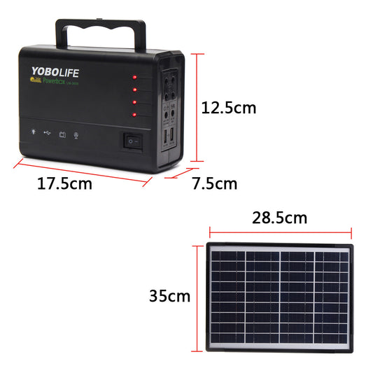 Solar Generator 220 V Solar Lamp Household Outdoor Lamp With Plug-In Solar Cell Phone Charging