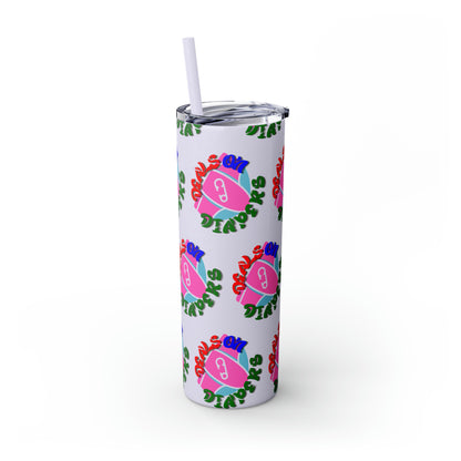 Deals On Diapers Skinny Tumbler with Straw, 20oz