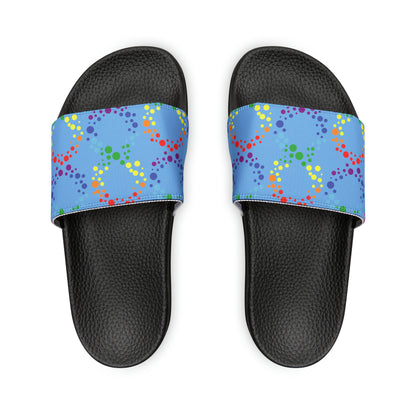 Autism Awareness Youth PU Slide Sandals
