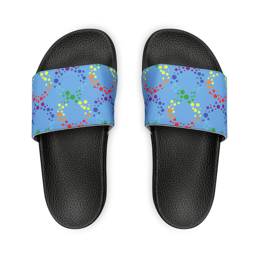 Autism Awareness Youth PU Slide Sandals