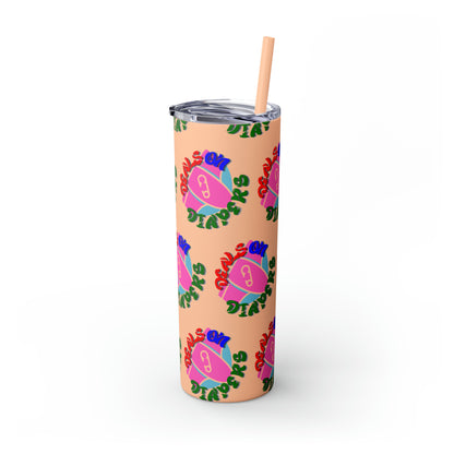 Deals On Diapers Skinny Tumbler with Straw, 20oz