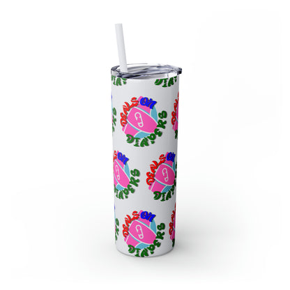 Deals On Diapers Skinny Tumbler with Straw, 20oz