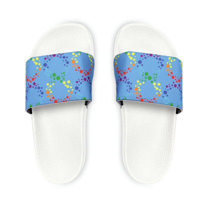 Autism Awareness Youth PU Slide Sandals