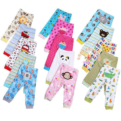 Cartoon print children's leggings 5 pieces