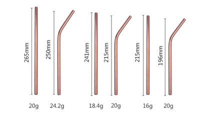 Stainless Steel Straw Food Grade Color Set Straw Milk Tea Coffee Drink Straw