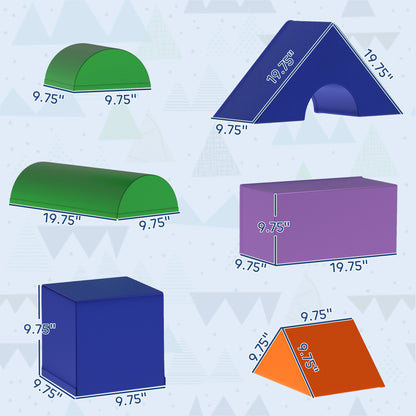 11-Piece Kids Crawl and Climb Activity Play Set for Climbing, Crawling, Sliding, Assorted