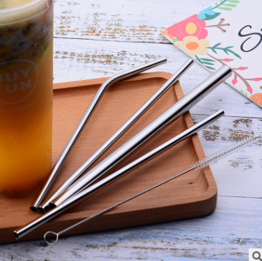 Stainless Steel Straw Food Grade Color Set Straw Milk Tea Coffee Drink Straw