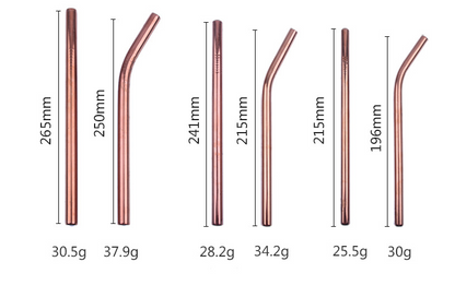 Stainless Steel Straw Food Grade Color Set Straw Milk Tea Coffee Drink Straw