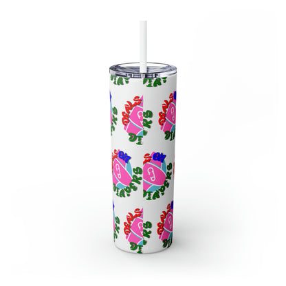 Deals On Diapers Skinny Tumbler with Straw, 20oz