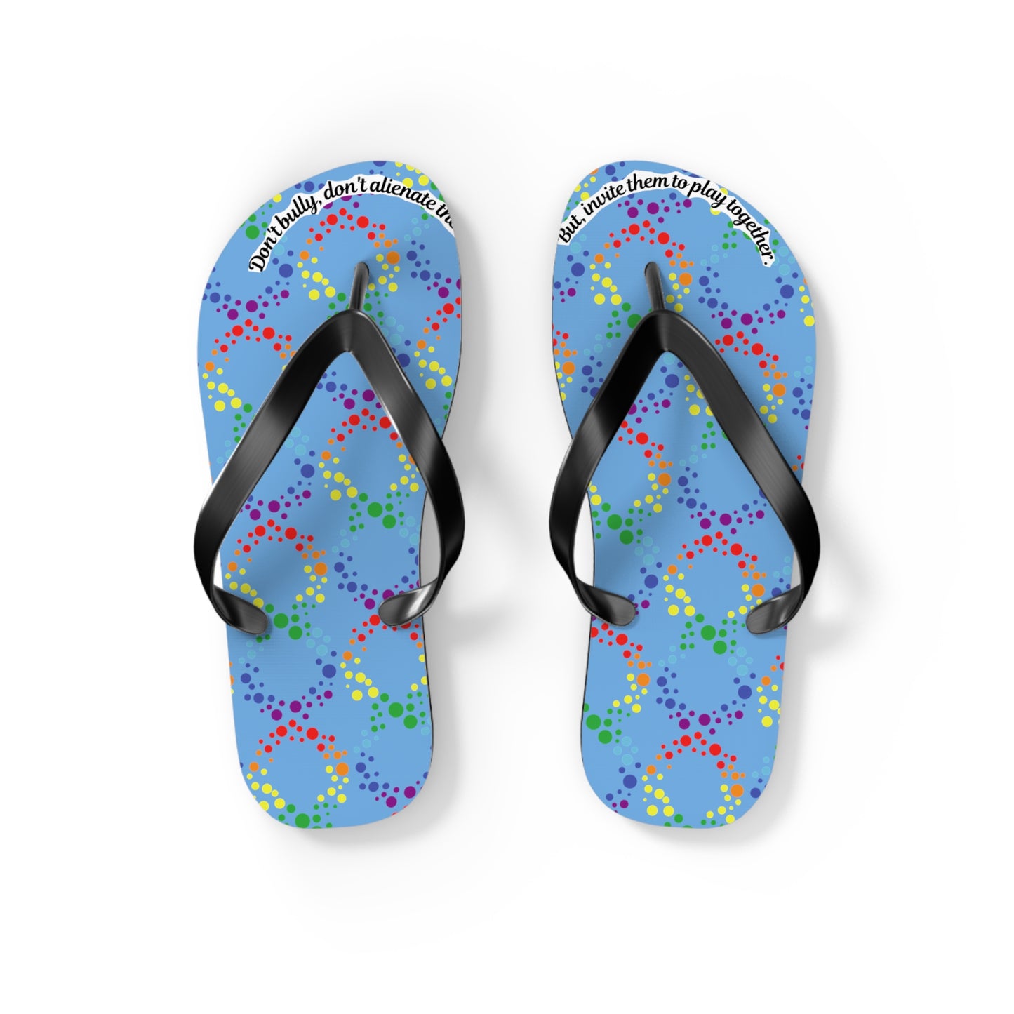 Autism Awareness Flip Flops