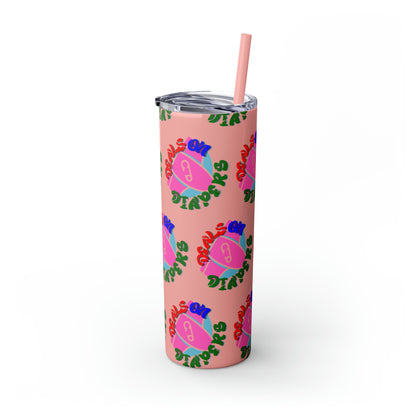 Deals On Diapers Skinny Tumbler with Straw, 20oz