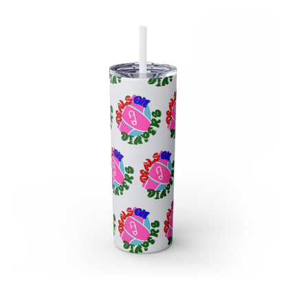 Deals On Diapers Skinny Tumbler with Straw, 20oz