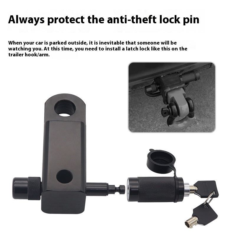 Car Anti-trailer Latch Lock Stainless Steel Security Lock