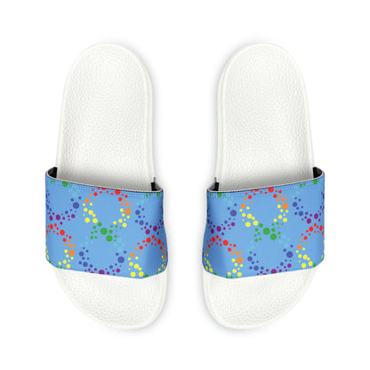 Autism Awareness Youth PU Slide Sandals