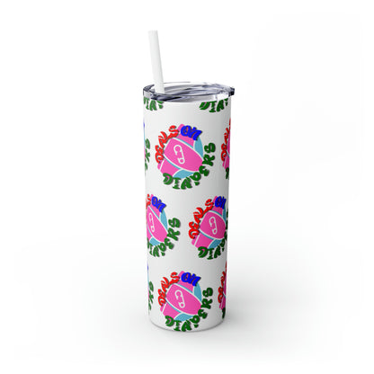 Deals On Diapers Skinny Tumbler with Straw, 20oz