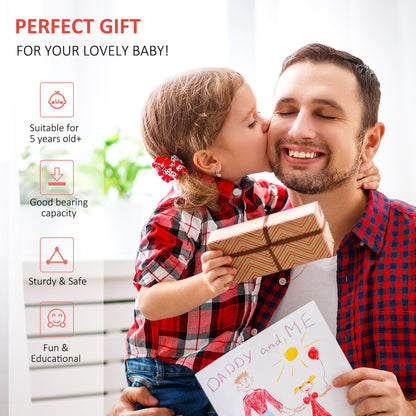 Teens Youth Scooter Ride On Toy with Adjustable Handlebar, Dual Brakes, and Inflatable Wheels For Kids 5+ - Black