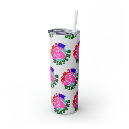 Deals On Diapers Skinny Tumbler with Straw, 20oz
