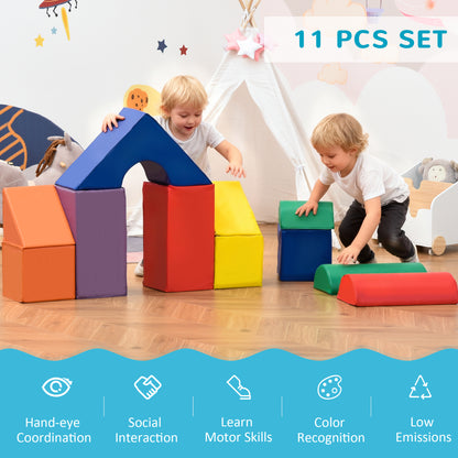 11-Piece Kids Crawl and Climb Activity Play Set for Climbing, Crawling, Sliding, Assorted