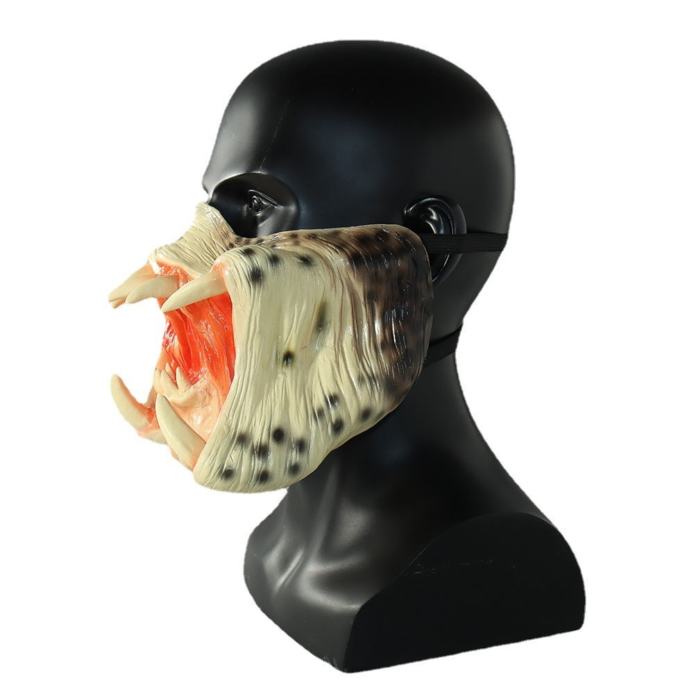 Latex Mask with mouth open showing teeth