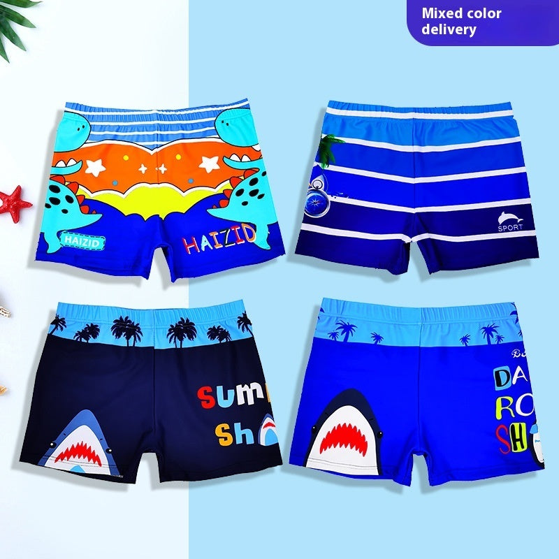 Quick-drying Breathable Cute Cartoon Children's Swimming Trunks