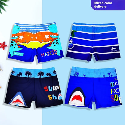 Quick-drying Breathable Cute Cartoon Children's Swimming Trunks