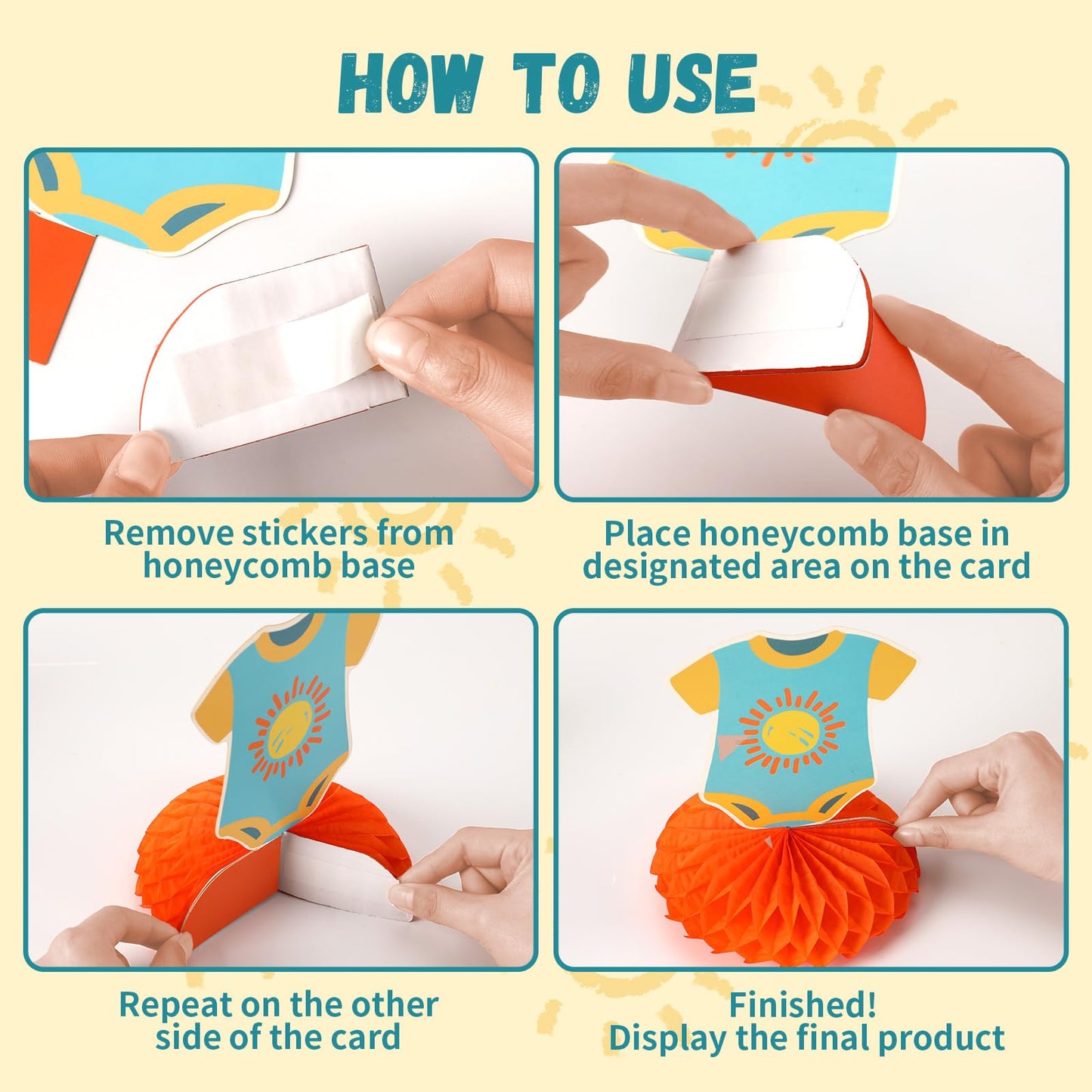 14 Pcs Here Comes The Son Baby Shower Decor, Baby Shower Honeycomb Centerpieces Set For Tables Here Comes The Son Sunshine Decorations Boho Rainbow Sun Gender Reveal Party Favors Supplies Clearance